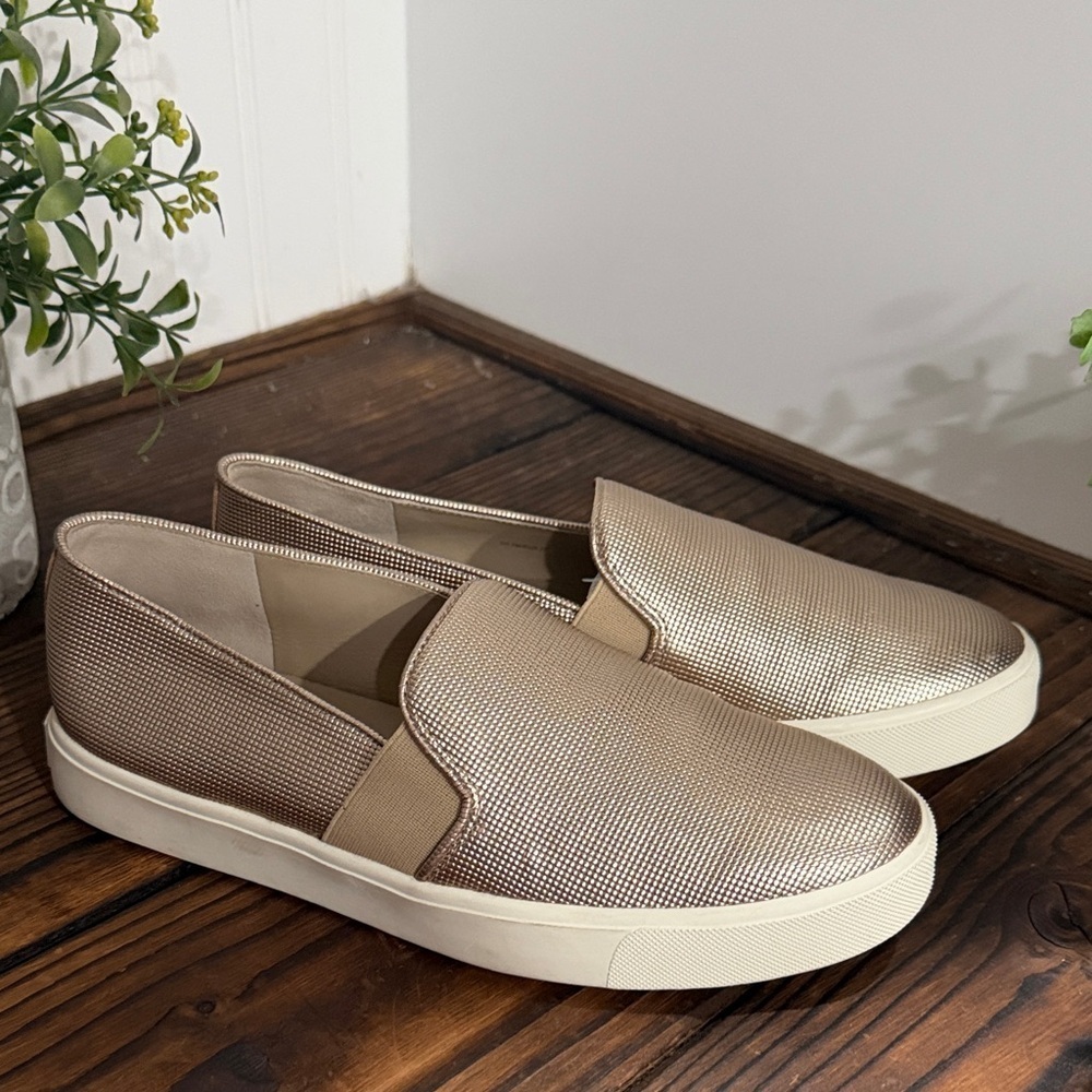 Vince Blair Champagne Women’s Slip-On Sneakers